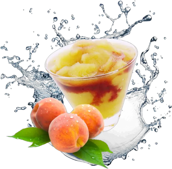 Download Hd Champagne Peach Fruit Puree And Desert Pear Water Splash Png Water Drop Transparent Background