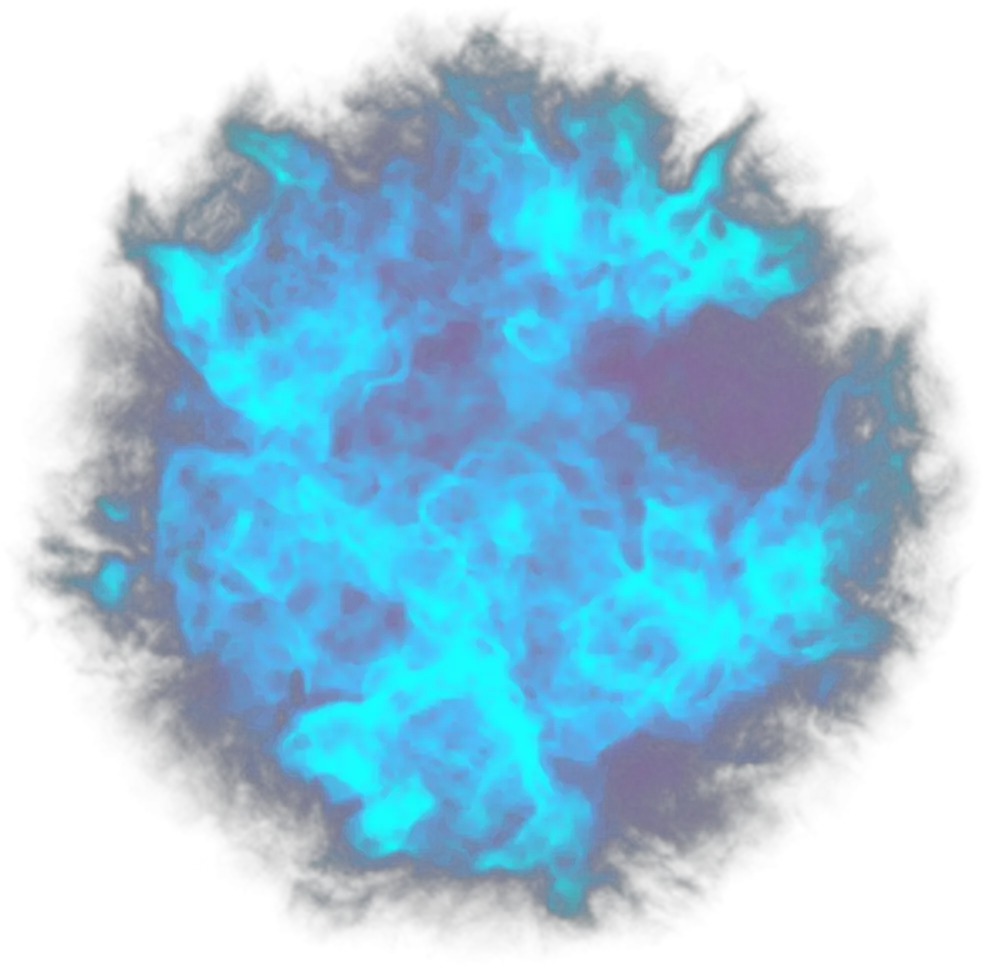 Blue Blue Fire Explosion Png Aura Png