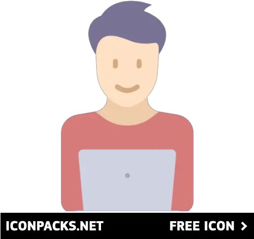 Free Laptop And Man Icon Symbol Png Svg Download Metaverse Icon Free Men Icon Vector