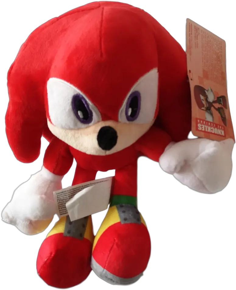 Sonic The Hedgehog Classic Knuckles 11 Plush Stuffed Toy Png Knuckles The Echidna Png