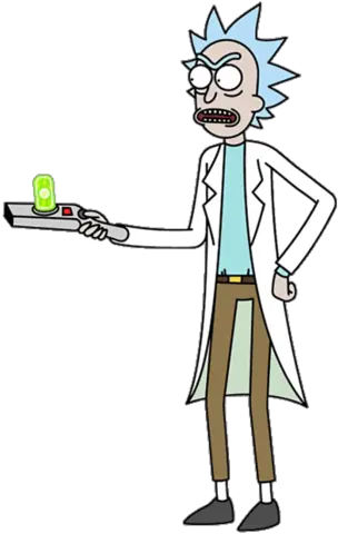Rick With Portal Gun Transparent Blank Rick And Morty Portal Gun Png Meme Transparent