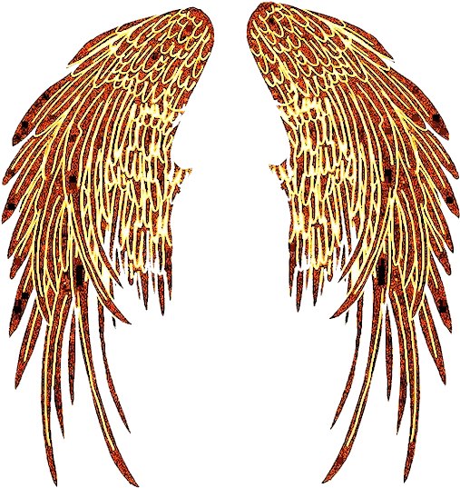 Angelwings Tattoo Transparent Png Image Tribal Fallen Angel Tattoo Fire Wings Png