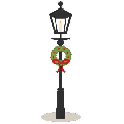 Street Light Clipart Black And White Christmas Street Light Clipart Png Light Pole Png