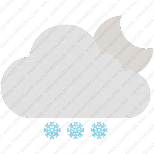 Download Cloud Moon Snow Vector Icon Inventicons Heart Png Snowfall Transparent