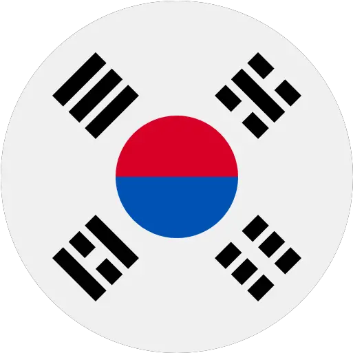 South Korea Circle South Korea Flag Png Korean Png