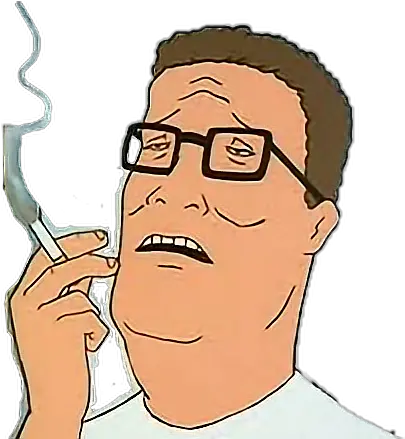 King Of The Hill Hank Sticker Hank Hill Smoking Png Hank Hill Transparent