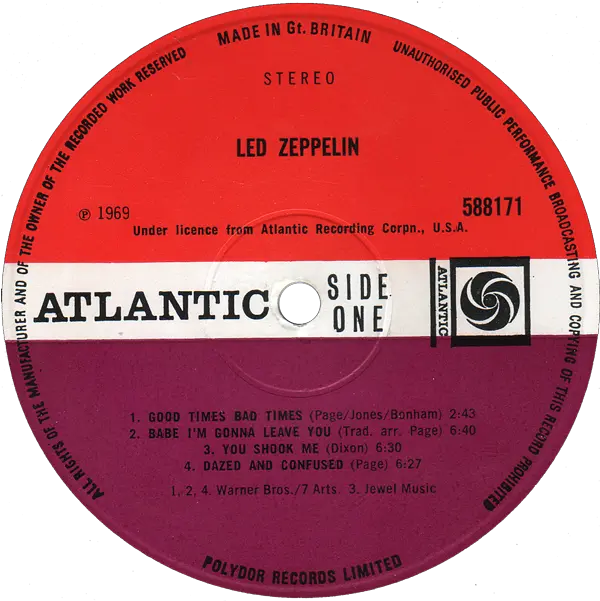 Led Zeppelin 1st Album Led Zeppelin I Turquoise Png Led Zeppelin Logo Png