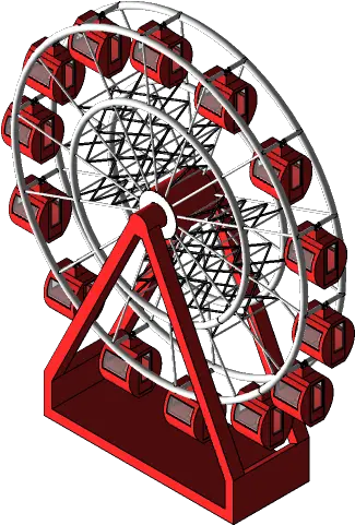 Ferris Wheel 3d Cad Model Library Grabcad Amusement Ride Png Ferris Wheel Transparent