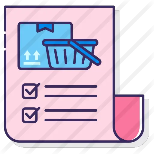 Shopping List Free Commerce And Shopping Icons Horizontal Png List Icon Flat