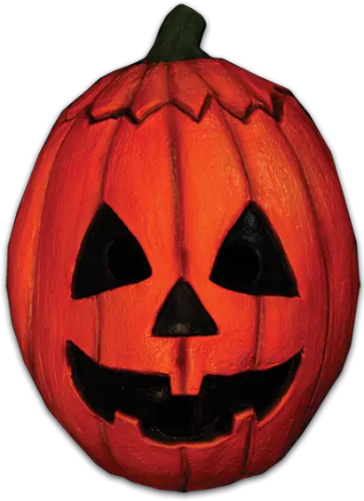 The Scary Pumpkin Latex Mask From Trick Or Treat Studios Png Pumpkin Head Png