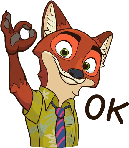 Vk Sticker 25 From Collection Nick Wilde Download For Free Png