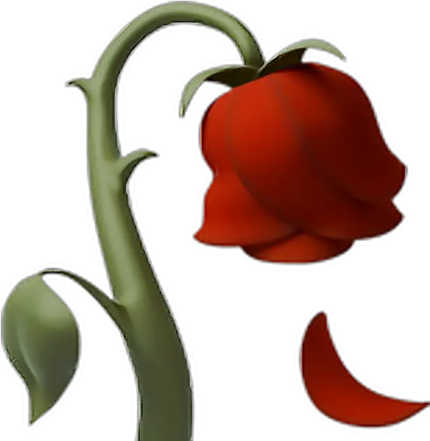 Clipart Rose Dead Transparent Iphone Rose Emoji Png Dead Rose Png