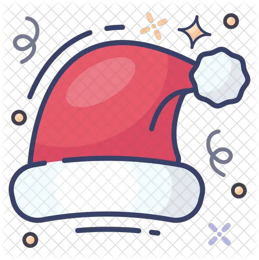 Christmas Hat Icon Dot Png Cartoon Christmas Hat Png
