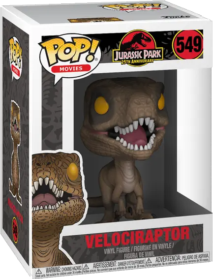 Jurassic Park Velociraptor Pop Vinyl Figure Boxlunch Velociraptor Funko Pop Png Velociraptor Png