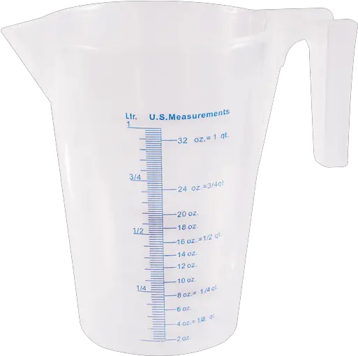 Measuring Cup I Liter Plastic Clear Measuring Cup 1 Liter Png Measuring Cup Icon