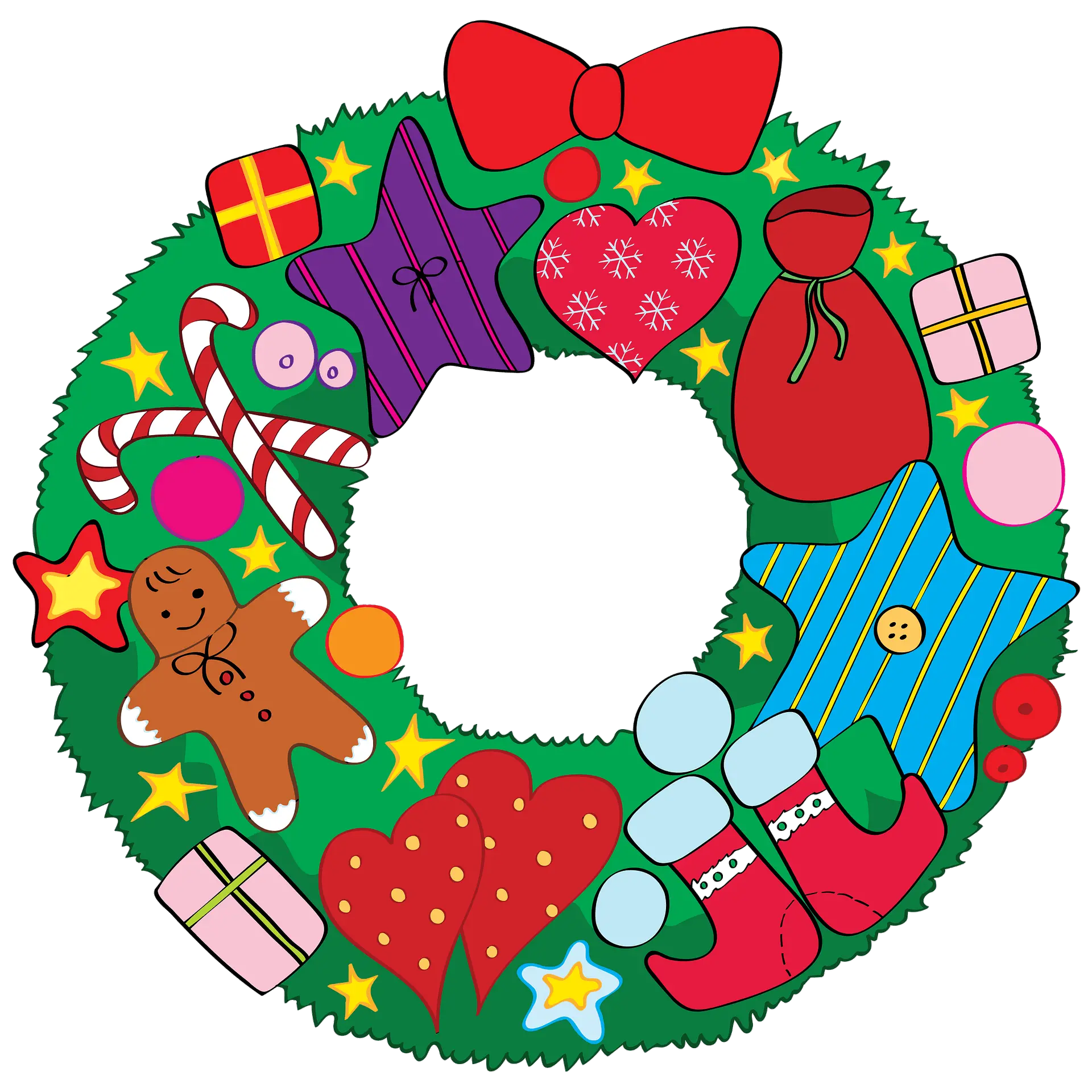Christmas Wreath Clipart Clip Art Png Wreath Transparent