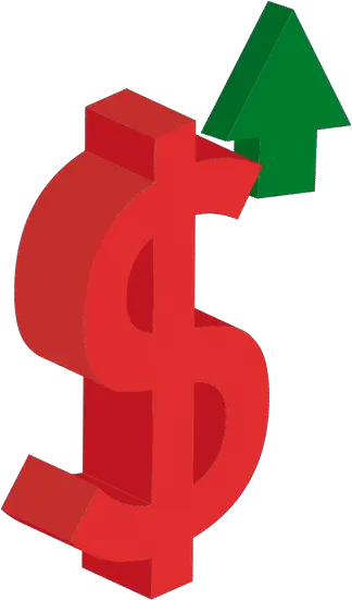 Shopping Money Symbol With Arrow Up Isometric Style Icon Dollar Png Arrow Symbol Png