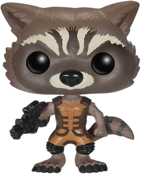 Download Guardians Of The Galaxy Rocket Raccoon Pop Figure Rocket Raccoon Pop Png Raccoon Png