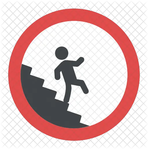 Caution Stairway Sign Icon Traffic Sign Png Caution Sign Png
