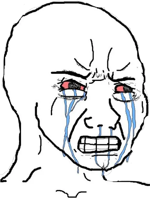 Download Rage Crying Meme Png Rage Crying Meme Transparent Crying Wojak Png Rage Face Transparent