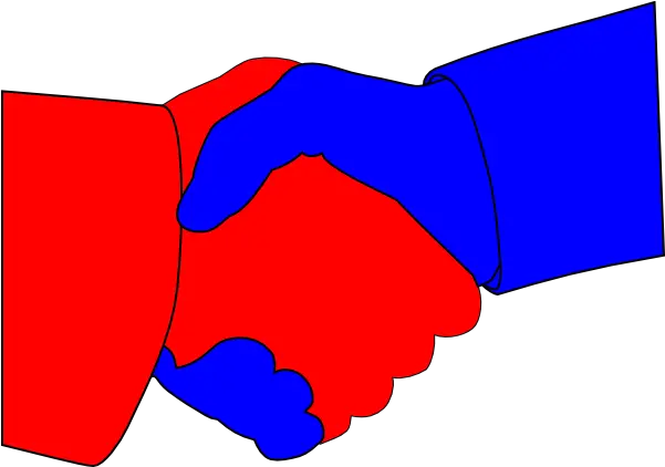 Hand Shake Clip Art Vector Clip Art Online Blue And Red Hand Shake Png Hand Shale Icon