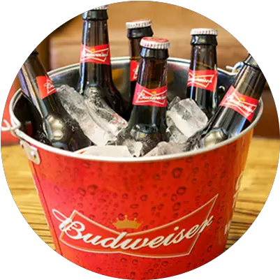 Download Bud Beer Bucket Budweiser Bucket Transparent Png Beer Bucket Png