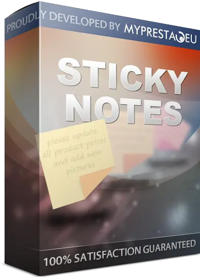 Prestashop Back Office Sticky Notes Book Cover Png Transparent Sticky Notes