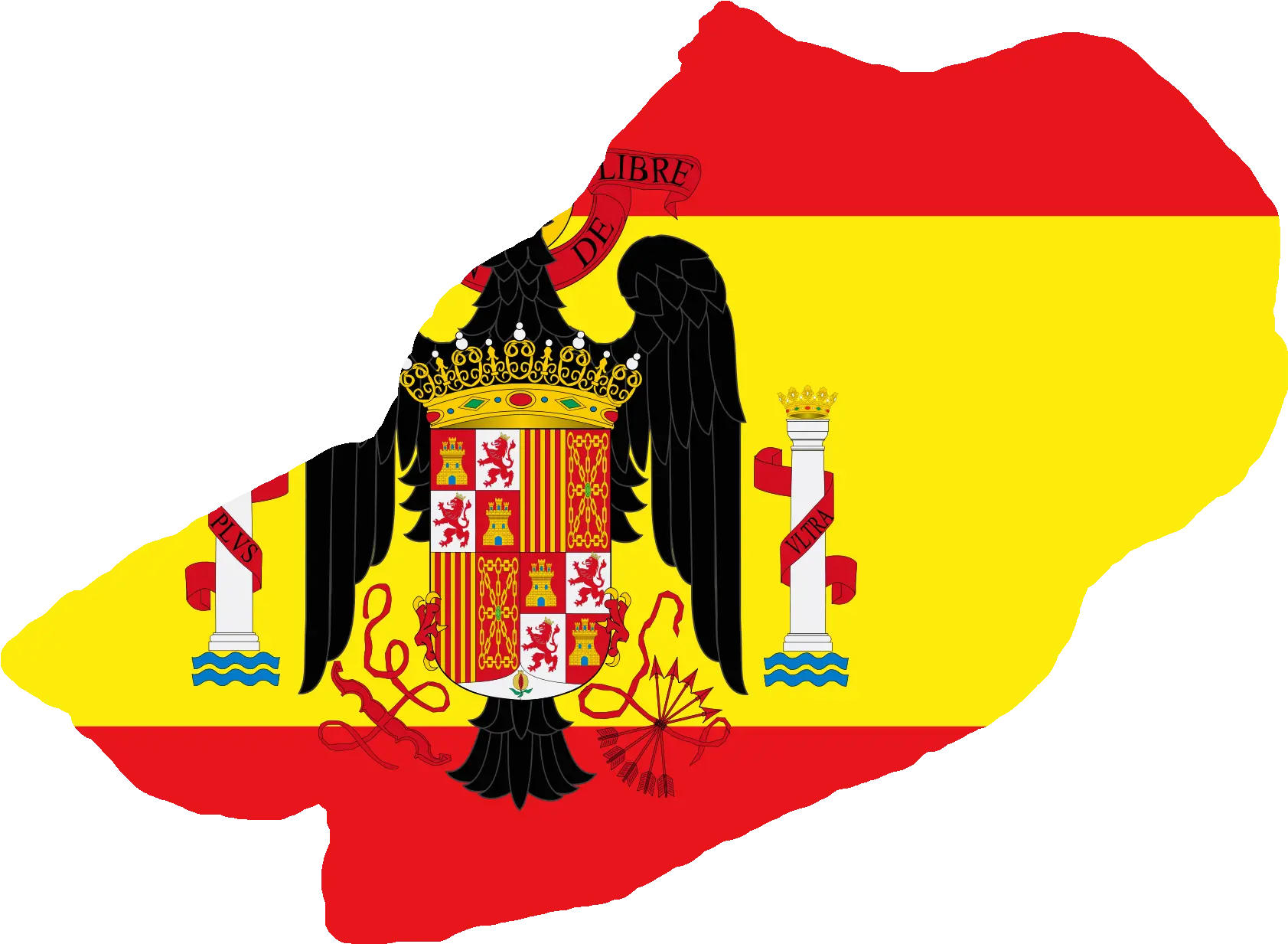 Spanish Flag Png Download Francoist Spain Flag Full Size Nationalist Spain Flag Spain Flag Png