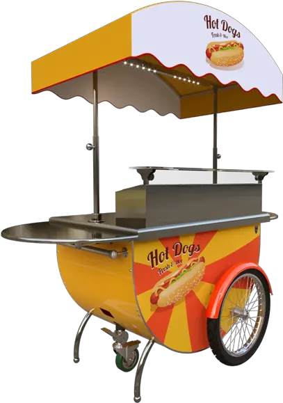 Cart Designed To Sell And Serve Hot Dog Hot Dog Cart Png Transparent Hot Dog