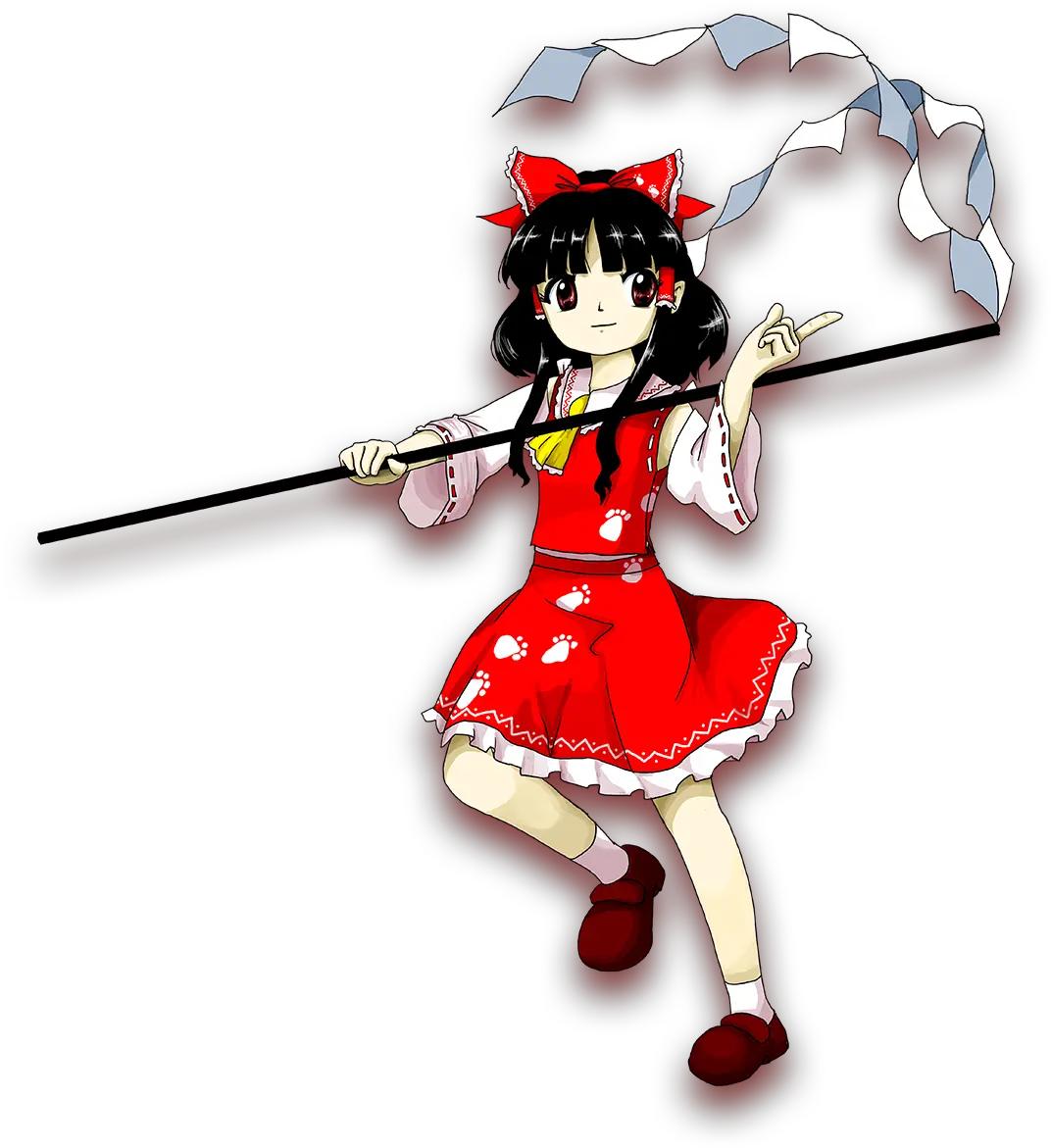 Hakurei Reimu Touhou Minecraft Skin Wily Beast And Weakest Creature Reimu Png Touhou Logo