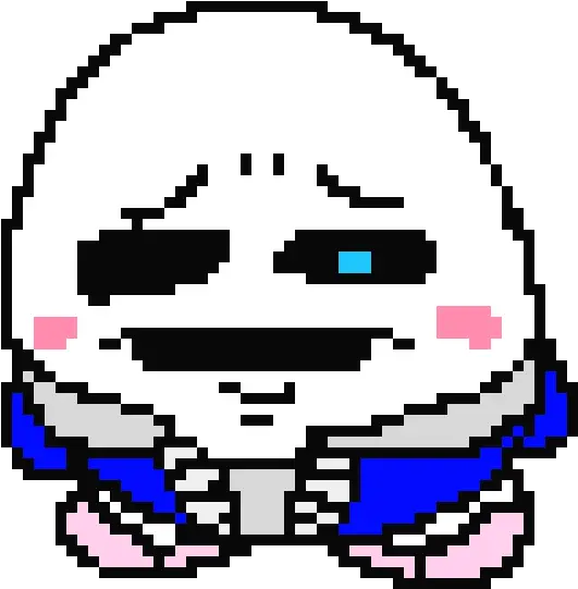 Sans Kirby Pixel Art Maker Dot Png Sans Undertale Icon