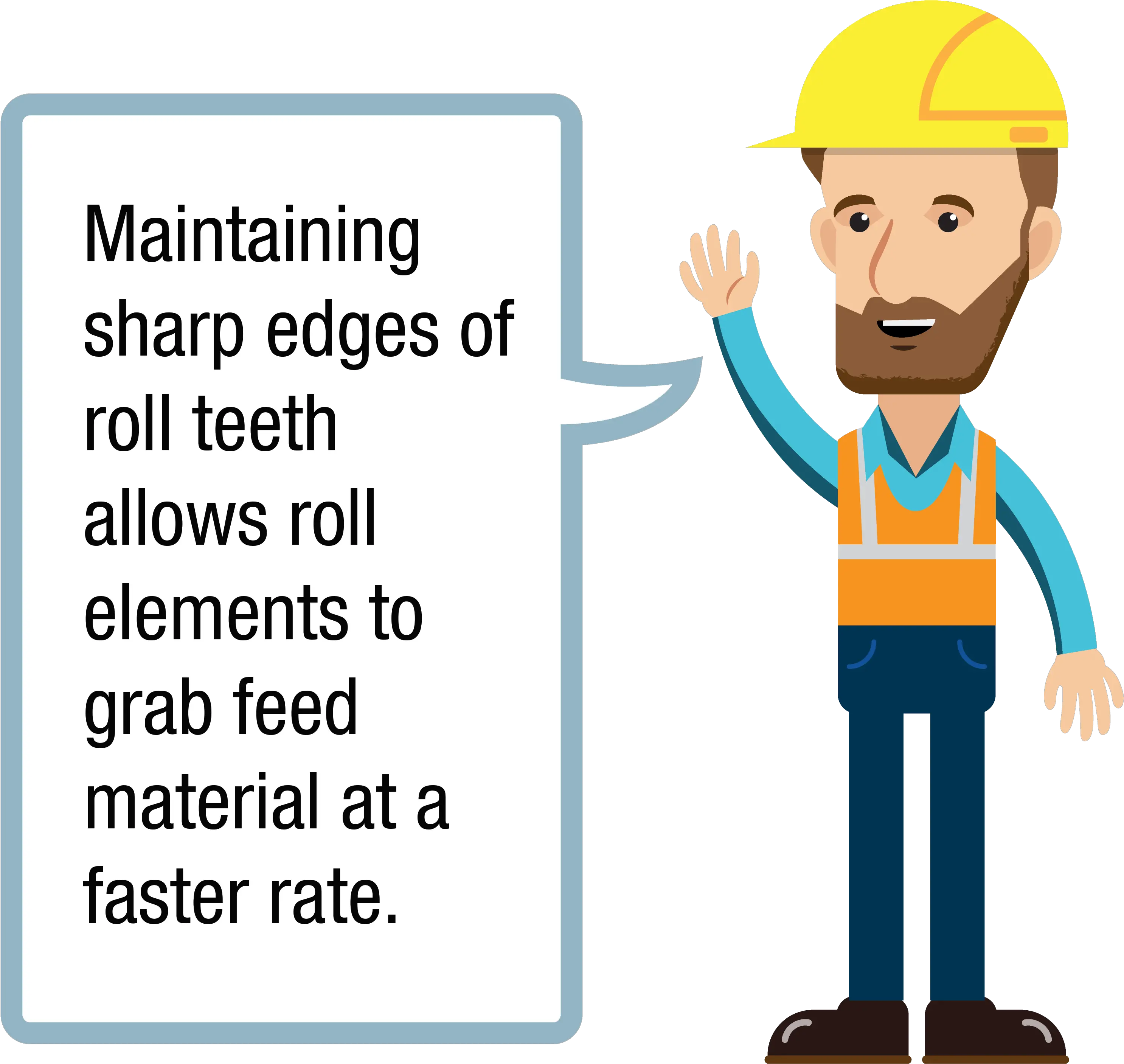 Reducing Roll Crushersizer Downtime With Weld On Teeth Cartoon Png Teeth Png