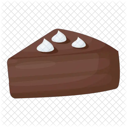 Cake Slice Icon Of Flat Style Chocolate Cake Icon Png Cake Slice Png