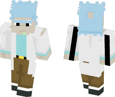 Download Rick Sanchez Rick And Morty Minecraft Skin For Creeper Boy Minecraft Skin Png Rick Sanchez Png