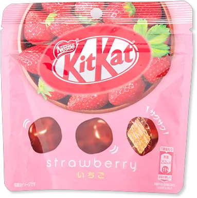 Kit Kat Big Little Pouch Strawberry 45g U2013 Candybar By Png Icon Pack