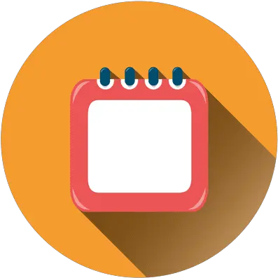 Calendar Circle Icon Logo Calendar Icon Png Orange Circle Png