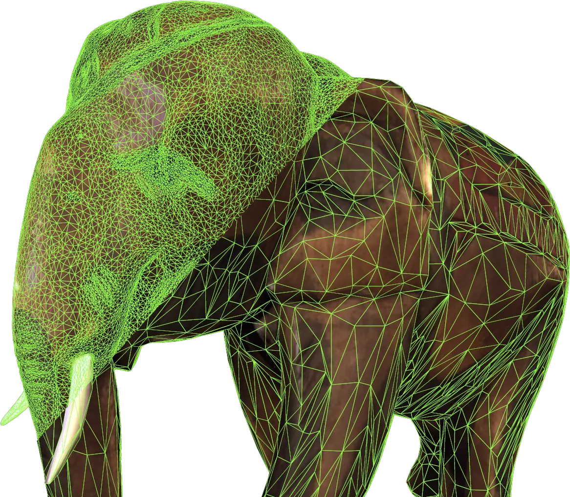 Creating Compact Models Lods Animal Figure Png Mesh Texture Png