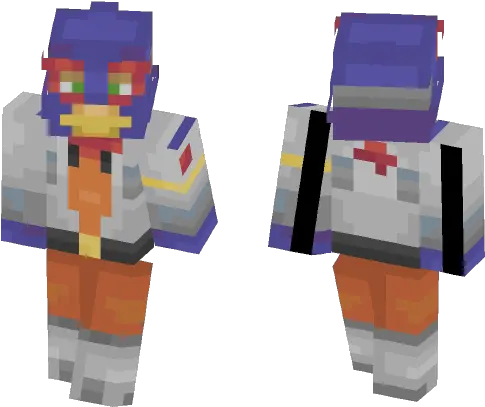 Download Falco Star Fox Minecraft Skin For Free Alien Minecraft Skin Png Star Fox Logo Png