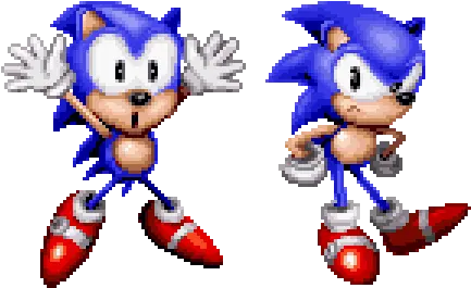 Higher Resolution Sprite Artwork Of Classic Sonic Cd Sonic The Hedgehog Png Sonic Sprite Png