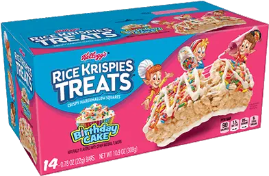 Kelloggu0027s Rice Krispies Treats Birthday Cake Rice Krispie Treats Birthday Png Birthday Cake Transparent