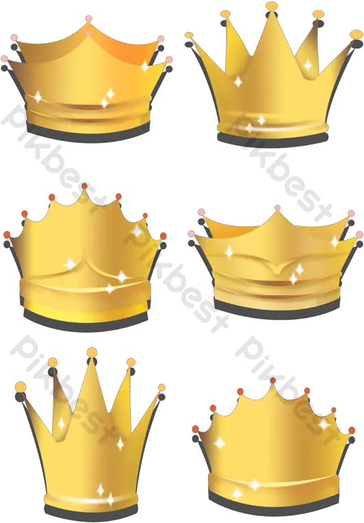 Realistic Golden Crown Icon Free Png Solid Tiara Transparent