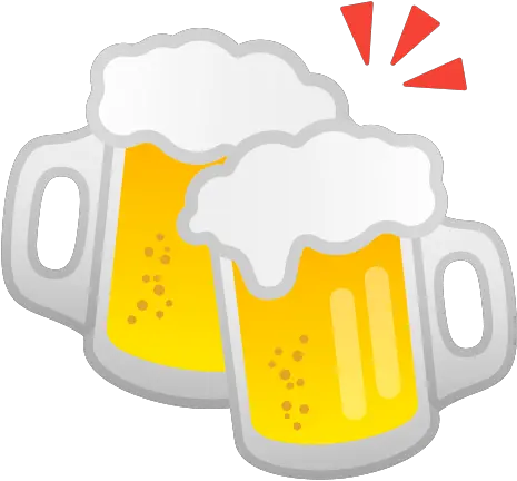 Clinking Beer Mugs Emoji Meaning With Emoji Copo De Cerveja Png Facebook Beer Icon