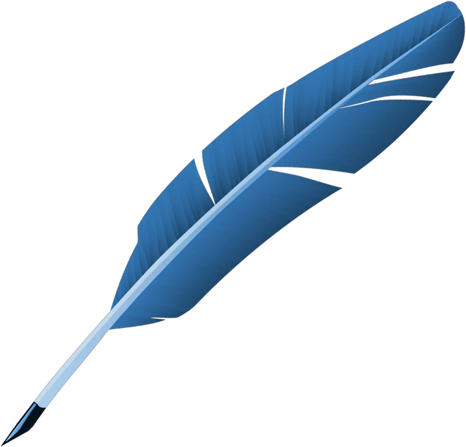 Download Hd Blue Feather Quill Pen Transparent Background Feather Pen Png Quill Pen Png