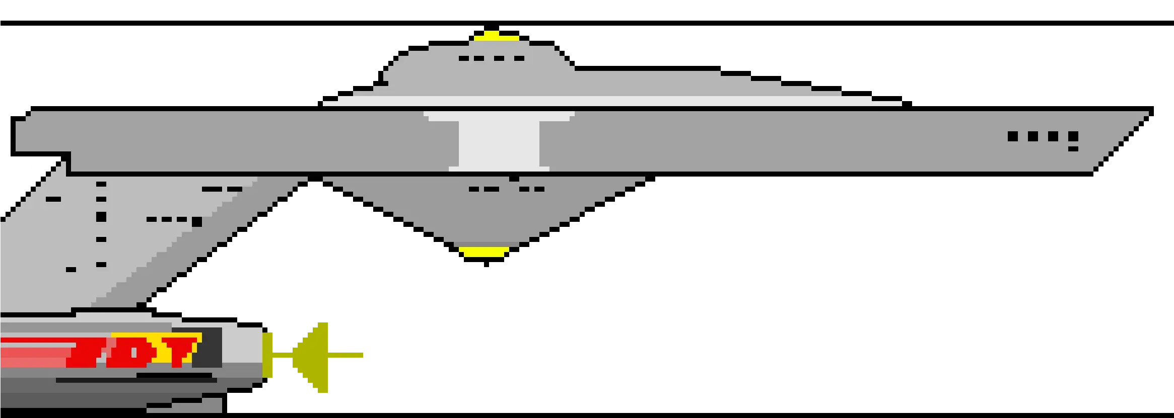 Uss Enterprise Png Uss Enterprise Pixel Art Uss Enterprise Png