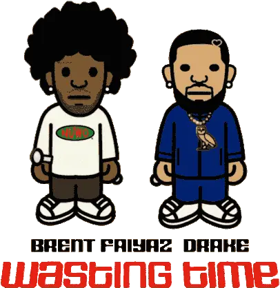 Drake Brent Sticker Drake Brent Faiyaz Discover U0026 Share Gifs Brent Faiyaz Ft Drake Wasting Time Png Drake Icon