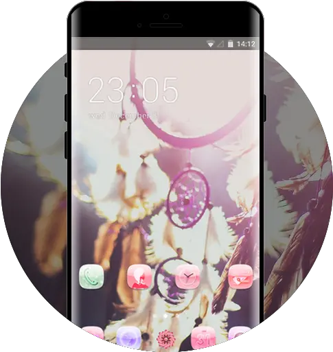 Colorful Theme Dreamcatcher Suspension Circle Png Iphone Icon Skins Wallpaper