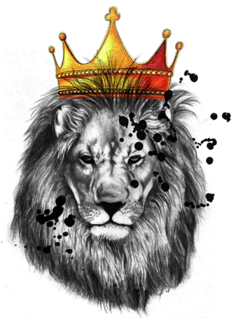 Lion King Womenu0027s T Shirt For Sale By Mark Ashkenazi Crown King Lion Drawing Png Lion Crown Icon