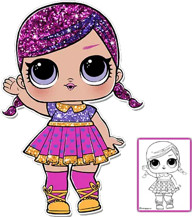 Lol Surprise Doll Coloring Pages U2013 Color Your Favorite Lol Surprise Dolls No Background Png Lol Surprise Logo Png