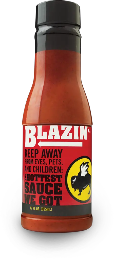 Blazinu0027 Bottle Sauces Buffalo Wild Wings Menu Blazin Buffalo Wild Wings Png Sauce Png