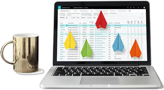 Bcerp The Only Microsoft Dynamics Erp Solutions You Need Open Website On Laptop Png Erp Icon